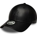 cepur-izliekta-melns-snapback-9forty-m-crown-pu-diamante-no-new-york-yankees-mlb-no-new-era
