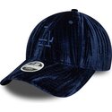 cepur-izliekta-tumsi-zils-regulejams-9twenty-velour-no-los-angeles-dodgers-mlb-no-new-era
