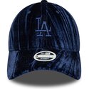 cepur-izliekta-tumsi-zils-regulejams-9twenty-velour-no-los-angeles-dodgers-mlb-no-new-era