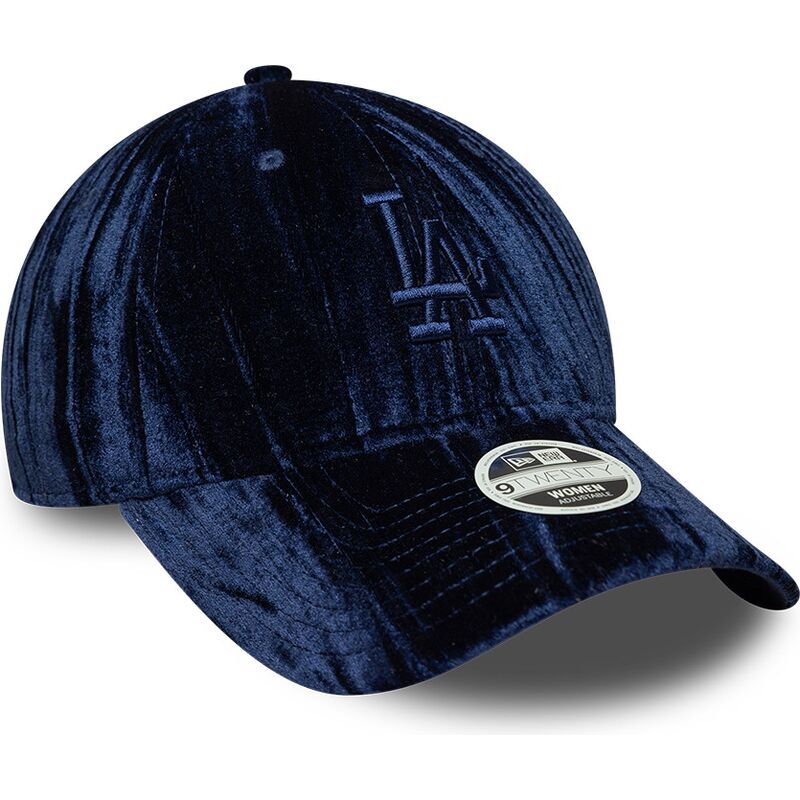 cepur-izliekta-tumsi-zils-regulejams-9twenty-velour-no-los-angeles-dodgers-mlb-no-new-era
