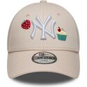 cepur-izliekta-roza-regulejams-berniem-9forty-food-icon-cupcake-no-new-york-yankees-mlb-no-new-era