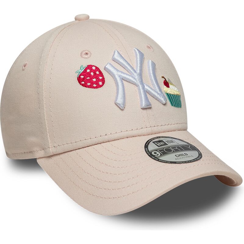 cepur-izliekta-roza-regulejams-berniem-9forty-food-icon-cupcake-no-new-york-yankees-mlb-no-new-era