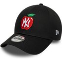 cepur-izliekta-melns-regulejams-berniem-9forty-fruit-icon-apple-no-new-york-yankees-mlb-no-new-era