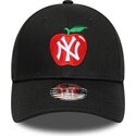 cepur-izliekta-melns-regulejams-berniem-9forty-fruit-icon-apple-no-new-york-yankees-mlb-no-new-era