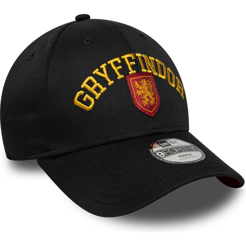 cepur-izliekta-melns-snapback-berniem-9forty-wordmark-no-gryffindor-harry-potter-no-new-era