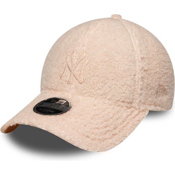 Cepur izliekta rozā snapback bērniem rosa 9FORTY M-Crown Winter Borg no New York Yankees MLB no New Era