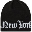 cepur-melns-knit-skully-wordmark-no-new-york-yankees-mlb-no-new-era