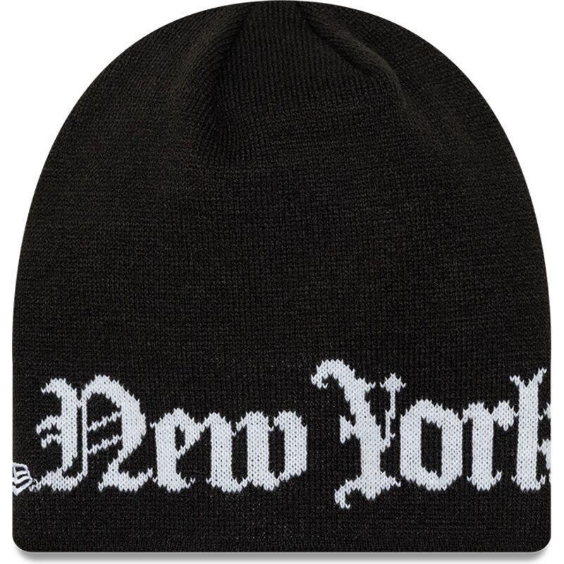 cepur-melns-knit-skully-wordmark-no-new-york-yankees-mlb-no-new-era