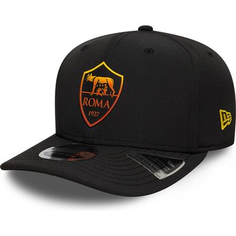 Cepur izliekta melns snapback 9SEVENTY Stretch Snap REPREVE no Associazione Sportiva Roma Serie A no New Era