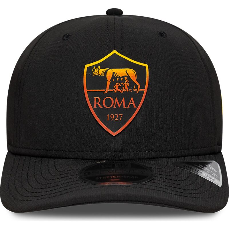 cepur-izliekta-melns-snapback-9seventy-stretch-snap-repreve-no-associazione-sportiva-roma-serie-a-no-new-era