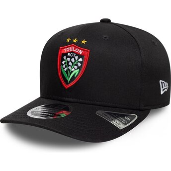 Cepur izliekta melns snapback 9SEVENTY Stretch Snap Lily no Rugby Club Toulonnais French Rugby Federation FFR no New Era