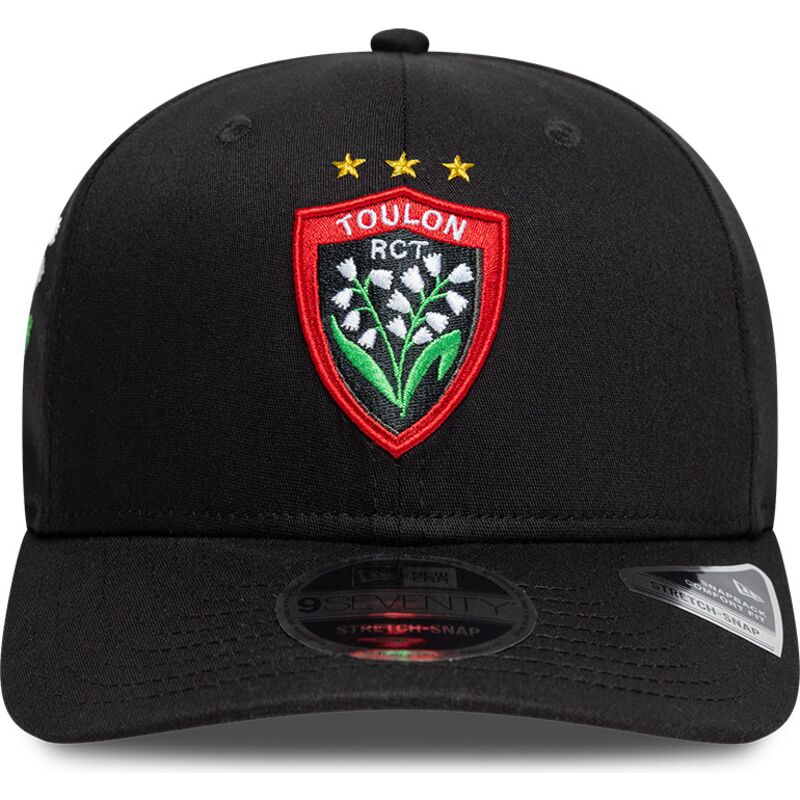 cepur-izliekta-melns-snapback-9seventy-stretch-snap-lily-no-rugby-club-toulonnais-french-rugby-federation-ffr-no-new-era
