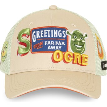 Cepur izliekta truckeris bēšs snapback SHR1 CPSPATCB Šreks no Capslab