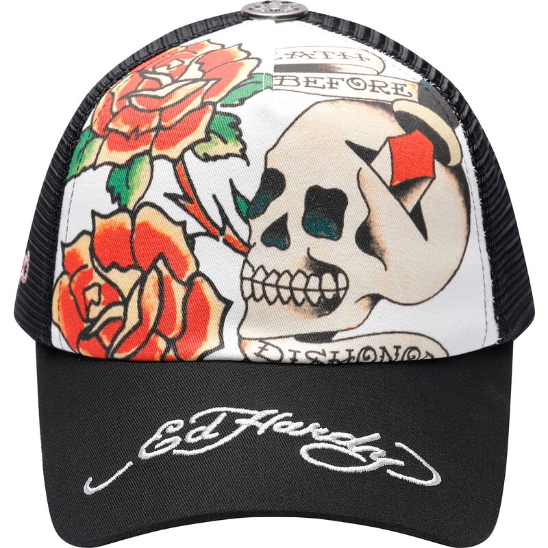 cepur-izliekta-truckeris-melns-snapback-before-dishonor-no-ed-hardy