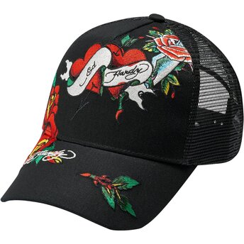 Cepur izliekta truckeris melns snapback Love Ed no Ed Hardy