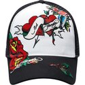 cepur-izliekta-truckeris-melns-snapback-love-ed-no-ed-hardy