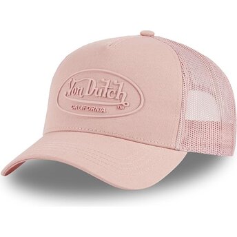Cepur izliekta truckeris rozā snapback LOG10 no Von Dutch