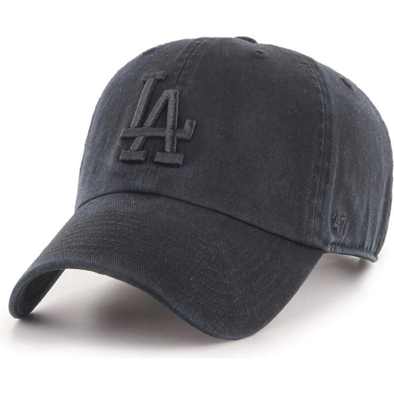 cepur-izliekta-melns-regulejams-clean-up-tonal-no-los-angeles-dodgers-mlb-no-47-brand