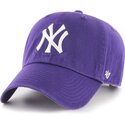 cepur-izliekta-violets-regulejams-clean-up-no-loop-label-no-new-york-yankees-mlb-no-47-brand