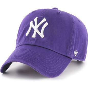 Cepur izliekta violets regulējams Clean Up No Loop Label no New York Yankees MLB no 47 Brand