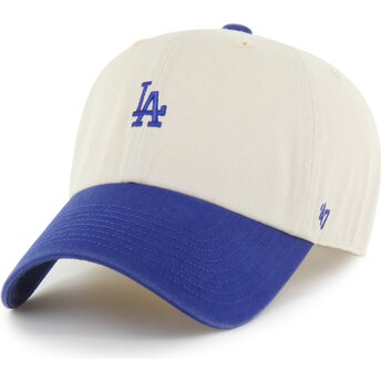 Cepur izliekta bēšs regulējams Clean Up Base Runner Two Tone no Los Angeles Dodgers MLB no 47 Brand