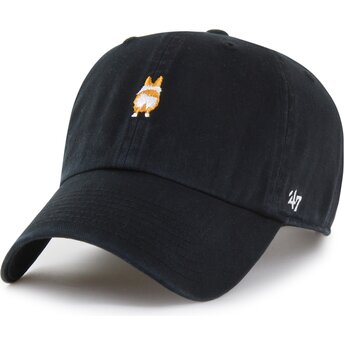 Cepur izliekta melns regulējams Clean Up Base Runner Icon Dog no 47 Brand