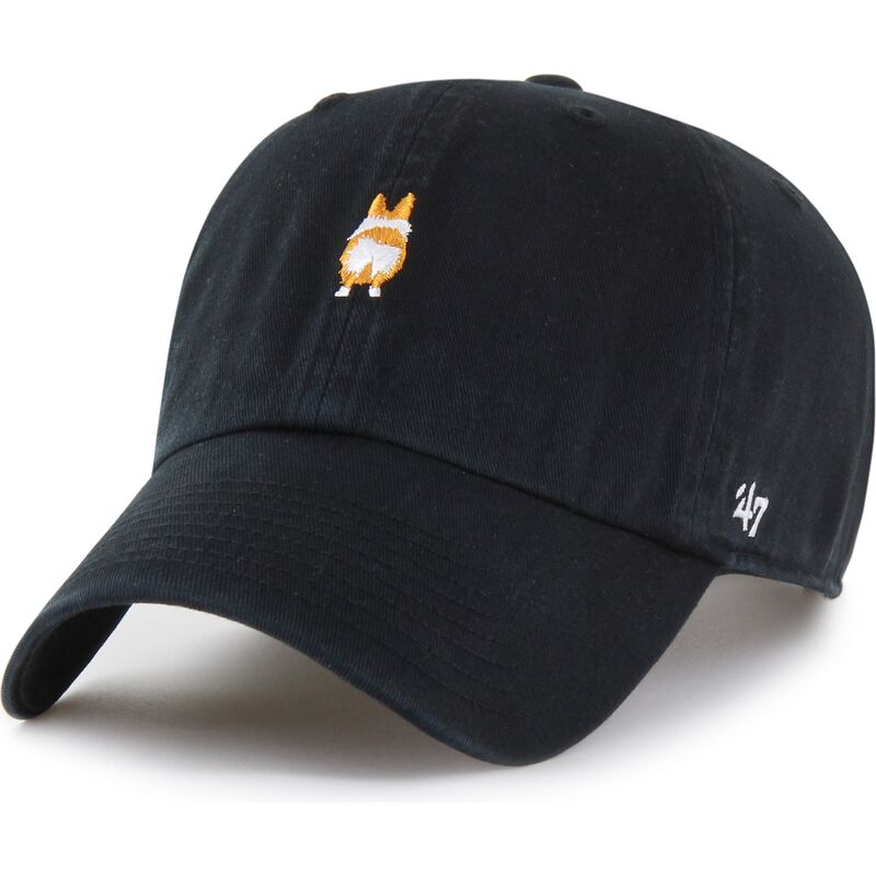cepur-izliekta-melns-regulejams-clean-up-base-runner-icon-dog-no-47-brand