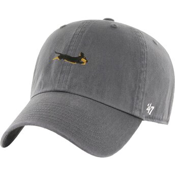 Cepur izliekta pelēks regulējams Clean Up Base Runner Icon Dog no 47 Brand