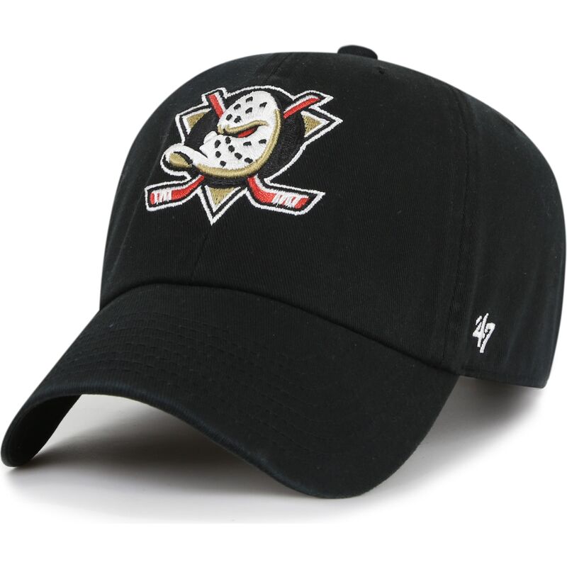 cepur-izliekta-melns-regulejams-clean-up-no-anaheim-ducks-nhl-no-47-brand