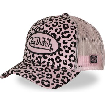 Cepur izliekta truckeris leopards snapback rosa VERLE no...