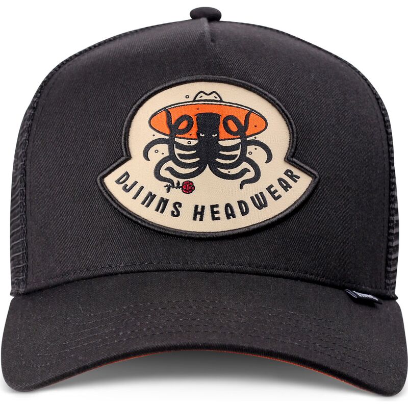 cepur-izliekta-truckeris-melns-snapback-hft-rose-kraken-no-djinns