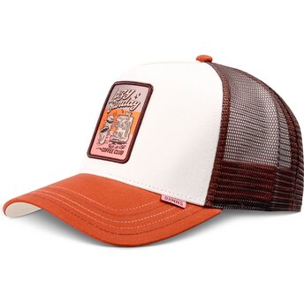 Cepur izliekta truckeris brūns snapback HFT LSCC Funky Patch no Djinns