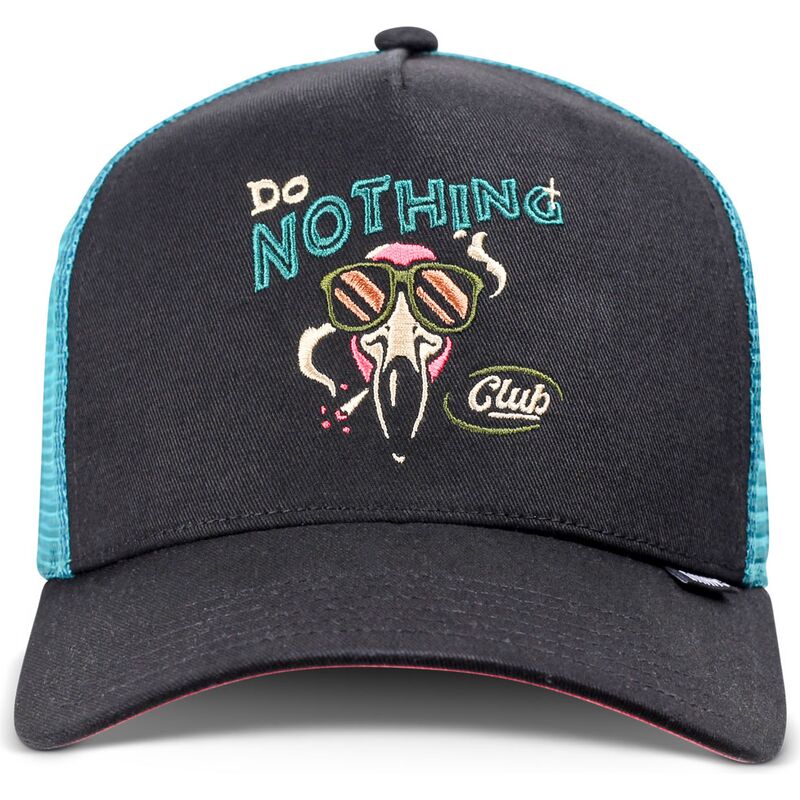 cepur-izliekta-truckeris-melns-snapback-hft-dnc-flamingo-no-djinns