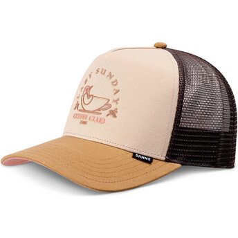 Cepur izliekta truckeris bēšs snapback HFT Lazy Bird no Djinns