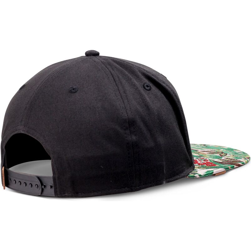 cepur-plakana-melns-snapback-woven-jungle-rev-no-djinns