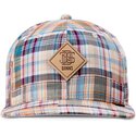 cepur-plakana-daudzkrasains-snapback-patch-check-turquioise-no-djinns