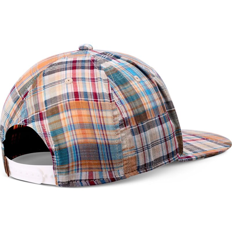 cepur-plakana-daudzkrasains-snapback-patch-check-turquioise-no-djinns