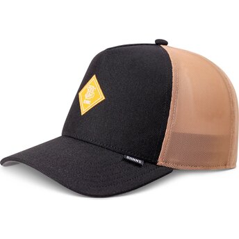 Cepur izliekta truckeris melns snapback HFT FineFine Mesh no Djinns