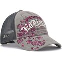 cepur-izliekta-truckeris-peleks-snapback-floral-tattoo-city-vintage-wash-no-ed-hardy
