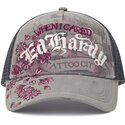 cepur-izliekta-truckeris-peleks-snapback-floral-tattoo-city-vintage-wash-no-ed-hardy
