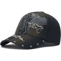 cepur-izliekta-melns-regulejams-storming-rose-washed-no-ed-hardy