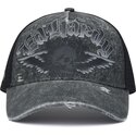cepur-izliekta-truckeris-peleks-snapback-flaming-gothic-skull-washed-no-ed-hardy
