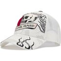 cepur-izliekta-truckeris-balts-snapback-live-fast-love-hard-no-ed-hardy