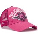 cepur-izliekta-truckeris-roza-snapback-flaming-gothic-skull-washed-no-ed-hardy