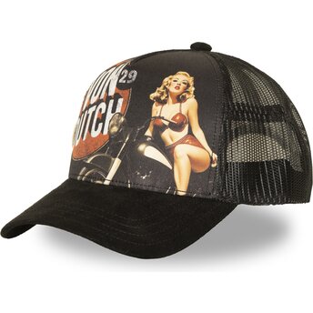 Cepur izliekta truckeris melns snapback SUBL21 no Von Dutch