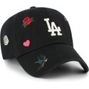 cepur-izliekta-melns-regulejams-clean-up-multi-scatter-no-los-angeles-dodgers-mlb-no-47-brand