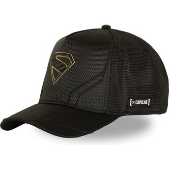 Cepur izliekta truckeris melns snapback DC13 TEC Superman DC Comics no Capslab