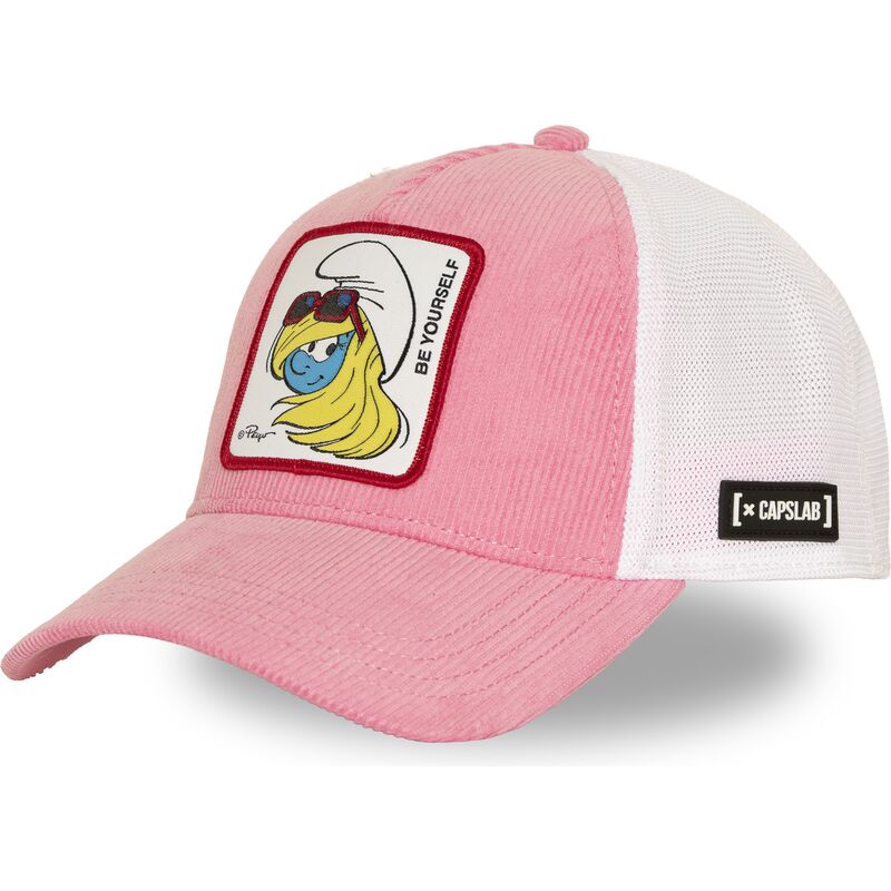 cepur-izliekta-truckeris-roza-snapback-smu3-sof-smurfete-zilisi-no-capslab