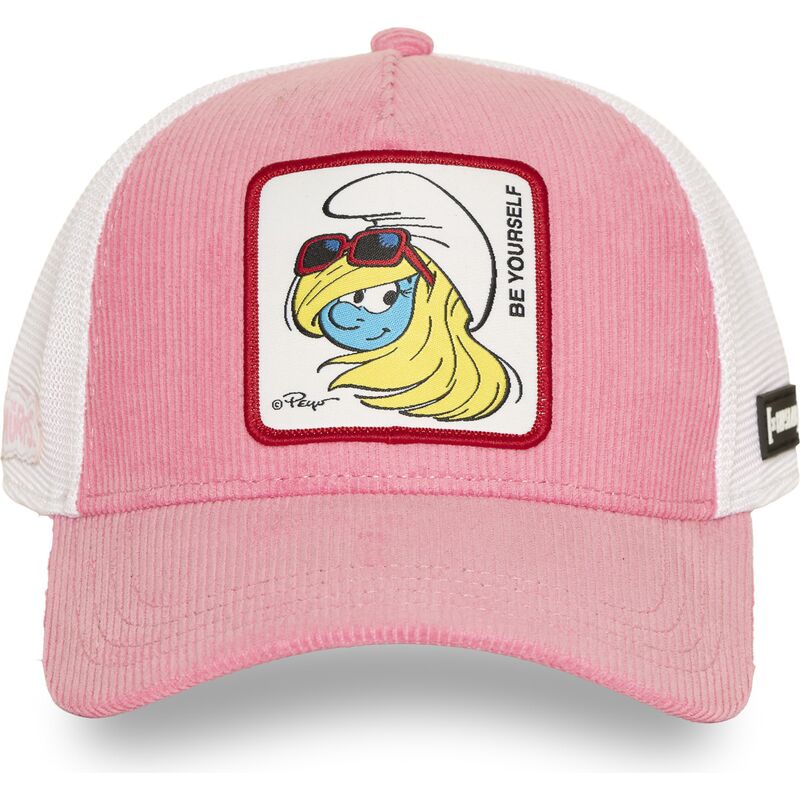 cepur-izliekta-truckeris-roza-snapback-smu3-sof-smurfete-zilisi-no-capslab