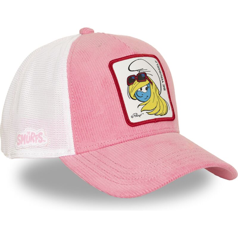 cepur-izliekta-truckeris-roza-snapback-smu3-sof-smurfete-zilisi-no-capslab
